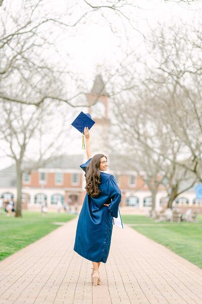 Quinnipiac University cap and gown photos