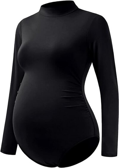 Mock Neck Long Sleeve Bodysuit