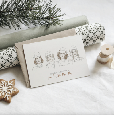 Personalised Christmas cards designed by The Little Paper Shop Nantwich