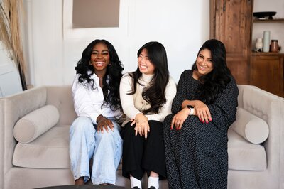 Tolu, Tonya, and Nisha, Ashay Therapy clinicians, promoting inclusive, compassionate, and evidence-based mental health care in Calgary and Canada.