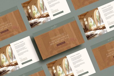 Sage & Bloom Wellness desktop website mockups