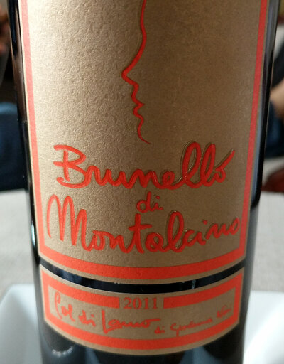 Bottle ofB Brunello di Montalcino wine