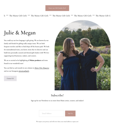 Maine Gift Girls Website