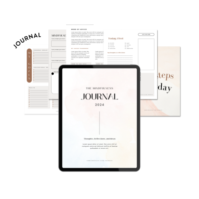 Guided journal template for personal and business growth