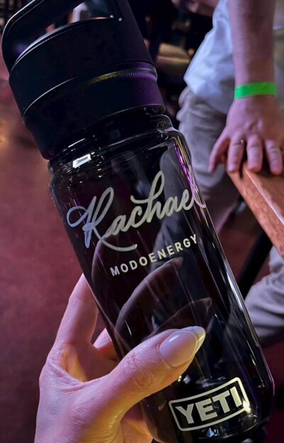 Hand lettered water bottles