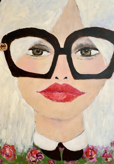 Hello Chanel by Sandy Welch (2022) : Painting Acrylic on
