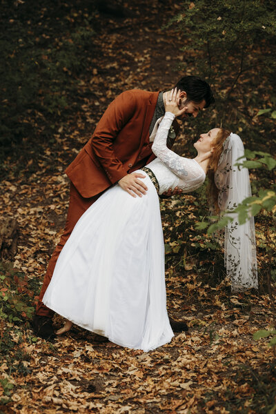 couple photo by Grand Rapids wedding photographer