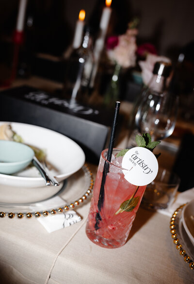 drink with brand logo on it.