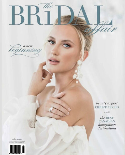 Toronto wedding planner featured in the bridal affair, the bridal affair magazine cover, the bridal affair logo