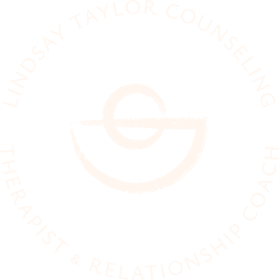 Hand drawn illustration with the words "Lindsay Taylor Counseling" around it in a circle