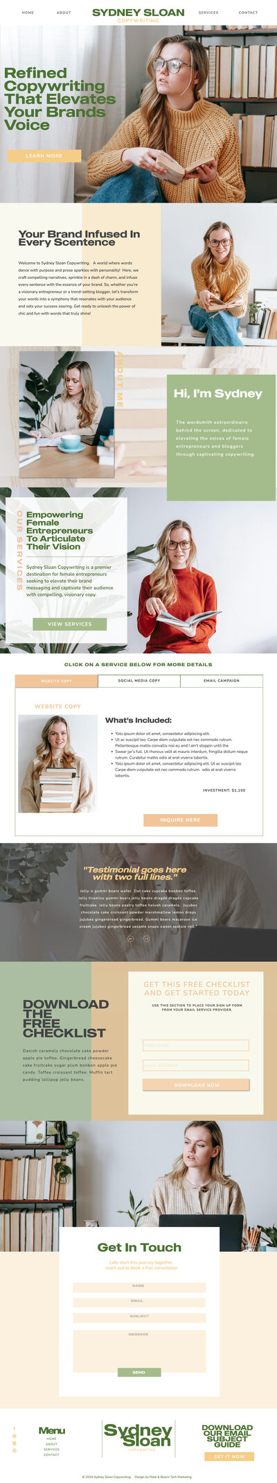 showit website mockup