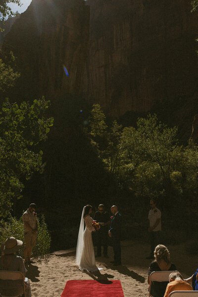 utah elopement photographer temple of sinawava intimate wedding