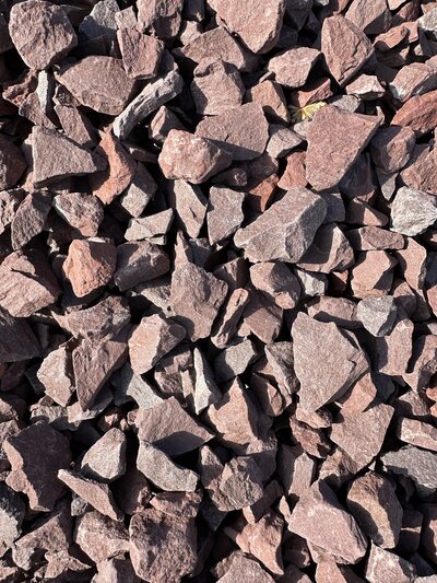 2B Red Limestone for pick up or delivery in Westmoreland County, PA.