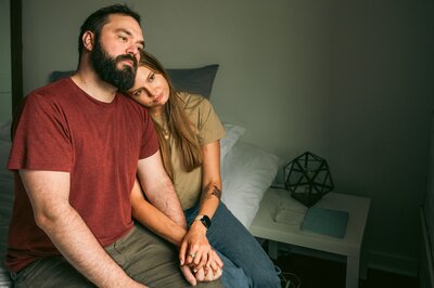 indoor couples photos at home