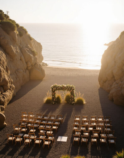 Couple at wedding venue