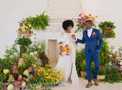Milwaukee wedding photo of couple under veil at jan serr studio in downtown