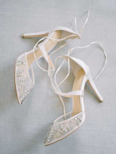 Bella Belle Bridal heels photographed by Charlottesville photographer Amanda Adams
