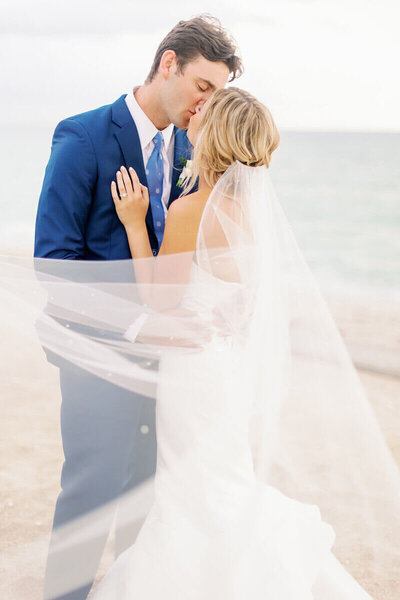 wedding and event planner example photo of couple kissing