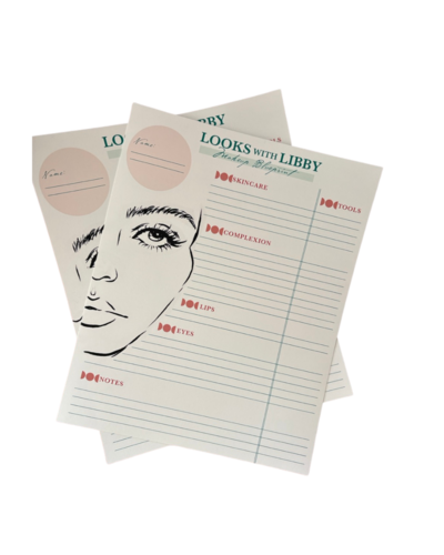 Makeup tutorial blueprint for looks with libby.