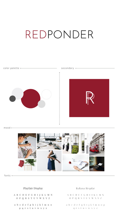 Brand Identity - Red Ponder