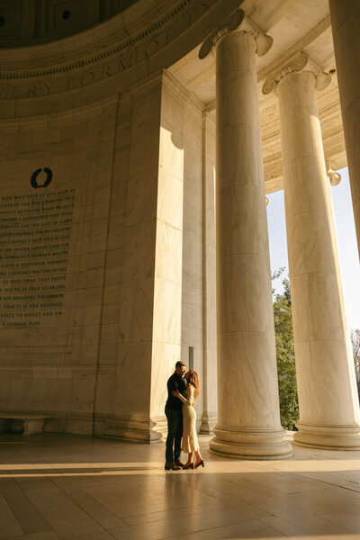 An engagement session in Washington, D.C.