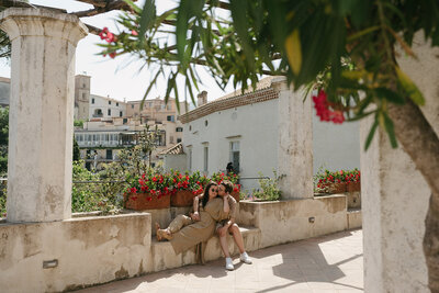 amalfi coast engagement photos captured by elsie goodman, a destination and italy wedding photographer