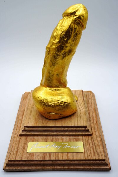 Brent Ray Fraser 24K Gold Plated Penis Statue