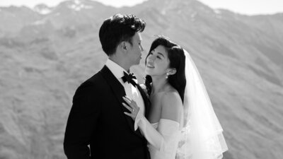 couple black and white image