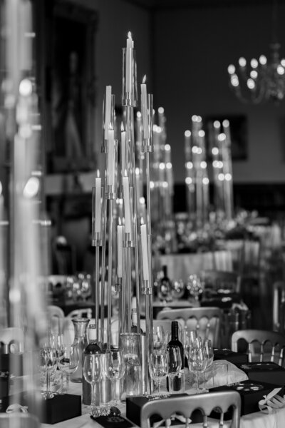 Couple portrait in the Orangery at Tortworth Court, Cotswold wedding venue