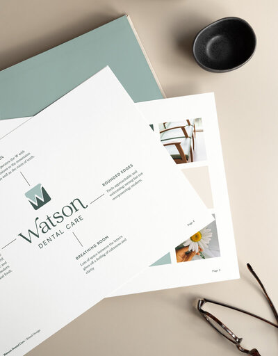 brand design and style guide for dentist