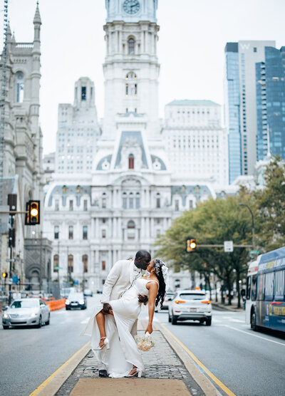 couple looking away