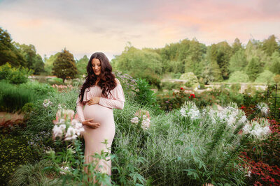 Expectant mother poses for Maternity Portraits in Charleston, SC.