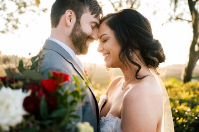 Luxury Wedding Portraits by Moving Mountains Photography in NC - Photo of a couple on their wedding day.