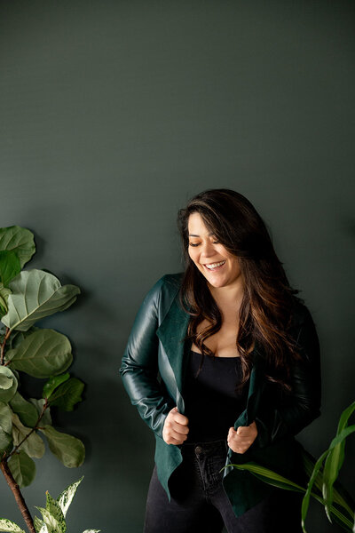 woman smiling