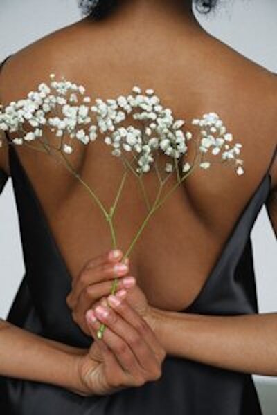 Chaos & Calm -Baby's breath on bare skin