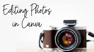 Editing Photos in Canva