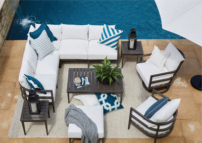 Elevate outdoor living with Rockwood Furniture Co's collection - where style meets durability.