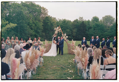 35mm film wedding photography ceremony