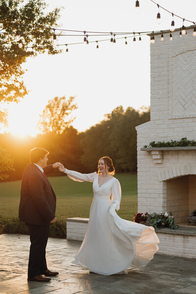 Daniels ridge wedding, sunset portraits