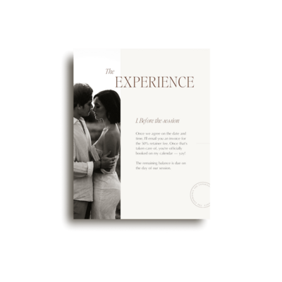 Editorial Instagram post template for photographer