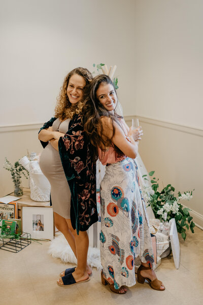 Our spirit duo is Grace and Frankie, also our favorite Netflix series. Our biggest competition is who has the most house plants. We've been best friends for 15 years. If we're not shooting, we're in the ocean with our babes or roaming around our local plant shops & farmer's markets.