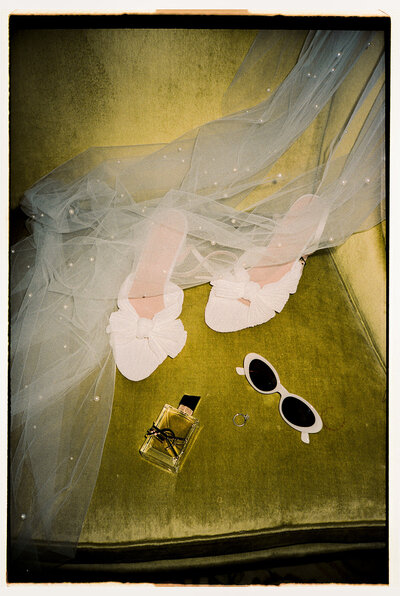 bride in veil and make-up