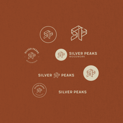 Silver Peaks Woodworks brand design