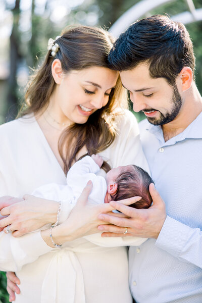 Newborn with family in Tampa session