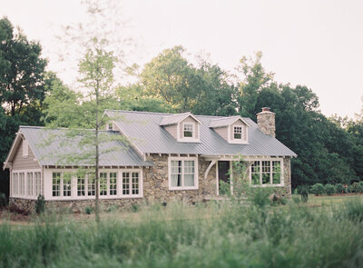 cozy stone cottage wedding venue in charlotte north carolina