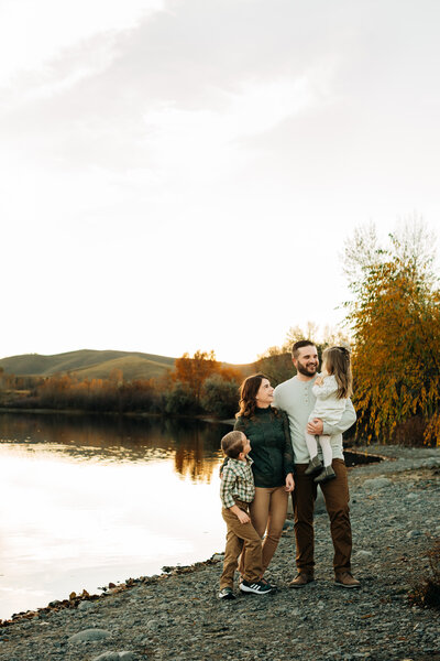 Sunset Fall Family Photos  in Helena Montana