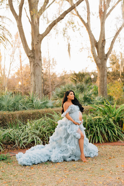 Blue Ombre Wedding Dress Mommy and Me Gowns Haute Couture 