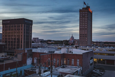 View of the downtown Waco Skyline
