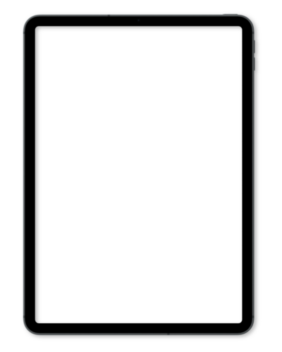 Mock up of a tablet
