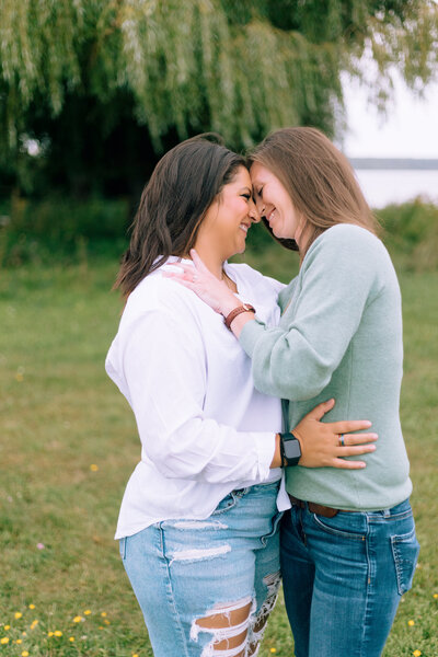 Lesbian Couple in Massena NY proposal photos